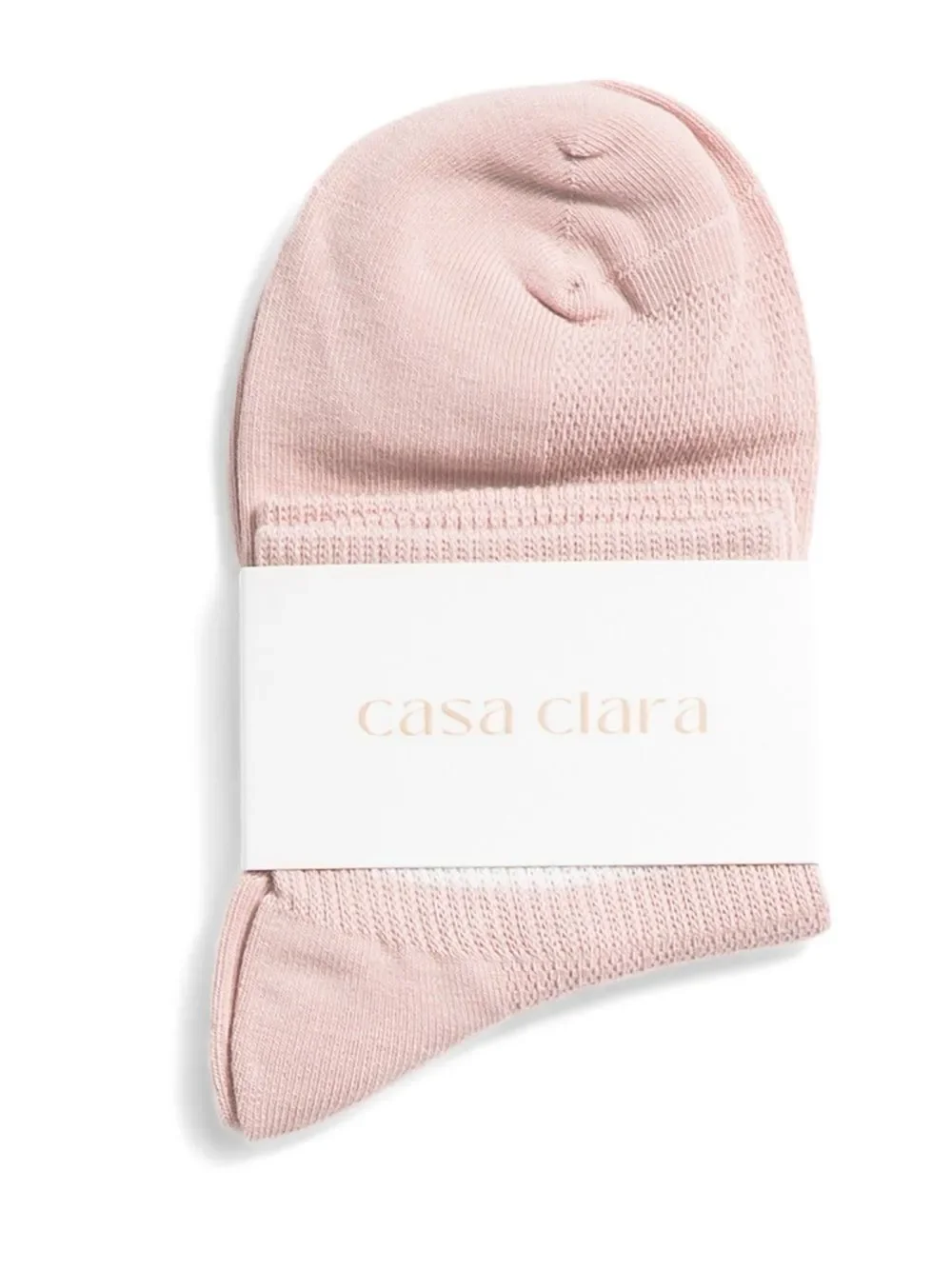 casa clara x Anthropologie Leah Pink White Varsity Stripe Knit Ankle Cut Socks